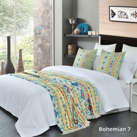 Ensemble de couvre-lit de luxe de style européen en polyester pour hôtel, motifs végétaux, housses de coussin lavables en machine, surdimensionnées, pour toutes les saisons