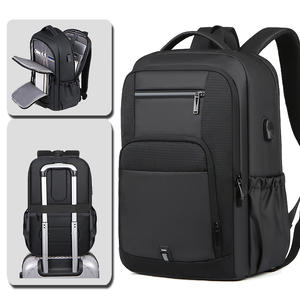 Sac à dos personnalisé de grande capacité noir pour ordinateur portable à chargement USB pour hommes étanche et durable Oxford Travel School Businessba - Product Image 6
