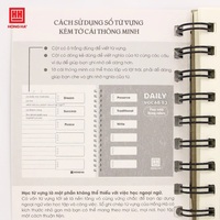 Hong Ha Hardcover-Notizbuch im Tagesvokabular-Stil 03, Spiralbindung, Notizblock-Typ, Vietnam-Herkunft, 120 Bücher pro Karton, Papier, Digital