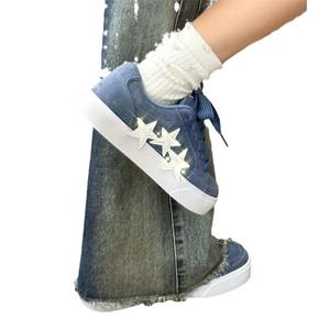 American Retro Street Shoes for Men and Women Light Luxury Suede Summer New Dirt-Resistant Casual Style <b>Star</b> Bread Design - Product Image 6