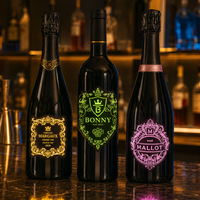 Autocollant LED personnalisé étanche pour bouteille de vin, idéal pour la présentation et la reconnaissance de marque - Vente en gros Longstargift