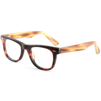 G6036 Vente en gros de montures de lunettes rétro noires pour hommes et femmes, montures de lunettes en acétate faites à la main, lunettes optiques personnalisées spécialisées