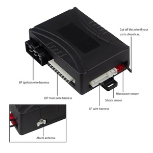 Factory Wholesale Price EASYGUARD EC202 2 Way Car Alarm System with LCD Pager Display Remote Starter & Microwave <b>Sensor</b> - Product Image 3