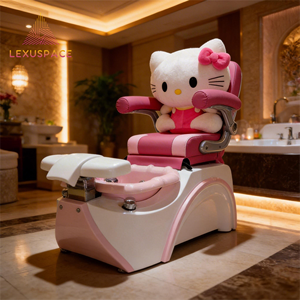 Chaise de pédicure pour enfants en gros, design <span class=keywords><strong>Hello</strong></span> <span class=keywords><strong>Kitty</strong></span> rose, avec jet de surf, idéale pour salon de beauté pour enfants - Vente chaude en usine - Product Image 3