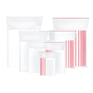 Kemasan makanan plastik PE bening Poly transparan tas ZipLock dapat ditutup kembali untuk paket - Product Image 5