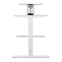 Cadre de bureau électrique moderne en fer, double moteur, réglable en hauteur, pour position assise ou debout, avec 3 mémoires préréglées, contrôleur, garantie 5 ans pour le bureau