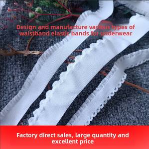 Yüksek Esneklikte Naylon Örme Jakarlı Elastik Bant, Giysi Kullanımı İçin Düz Renkli Logolu Elastik Bant - Product Image 2