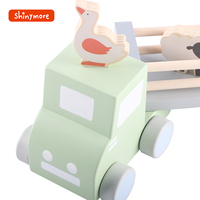 Petites voitures en bois, décoration de voitures mignonnes, bon marché, jouet, pour enfants, éducation précoce, nouvelle collection, 2020