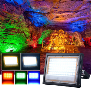 <span class=keywords><strong>Projecteur</strong></span> <span class=keywords><strong>Solaire</strong></span> 50W 100W <span class=keywords><strong>Projecteur</strong></span> LED RVB Changement de <span class=keywords><strong>Couleur</strong></span> Télécommande Étanche IP66 Lampe d'Extérieur <span class=keywords><strong>Solaire</strong></span> - Product Image 2