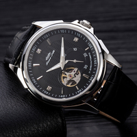Jam Tangan Mewah Edisi Terbatas Dial Analog Tahan Air Mekanis Otomatis Gerakan MIYOTA Tali Kulit Baru