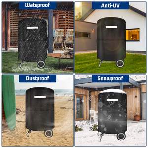 Cubierta de parrilla de carbón de <span class=keywords><strong>22</strong></span> pulgadas de tela Oxford resistente, impermeable, a prueba de polvo, redonda, para <span class=keywords><strong>Weber</strong></span> Master - Product Image 6