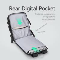 Sac à Dos Professionnel de Voyage avec Compression Automatique d'Aspiration Imperméable pour Ordinateur Portable Rangement MR8057Y_SPQM