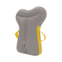 Oreiller de voyage portable pour avion, gonflable sous pression, en PVC, avec soutien lombaire vertical