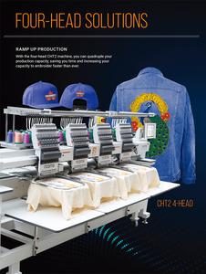 Máquina de bordar de cabeza múltiple <span class=keywords><strong>Ricoma</strong></span> CHT2 de alta velocidad para producción de ropa a granel y fabricación de prendas de vestir a gran escala - Product Image 5