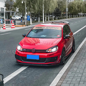 ฝาครอบกระจังหน้ากันชนหน้าสีดำเงาสำหรับ Volkswagen Golf 6 MK6 VI GTI R R20 2008-2013 แต่งรถ - Product Image 4