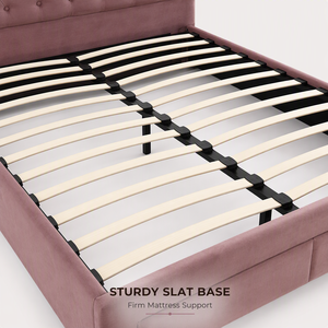 XDS 모던 서랍형 수납 침대 침실 가구 현대식 버튼 터프팅 더블 침대 수납 기능 포함 - Product Image 6