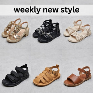 Cheap Bulk Summer Kids Sandals Mixed Styles Soft Sole Breathable Non-slip EVA PVC Jelly <b>Polybag</b> Packing Stocklot new - Product Image 2