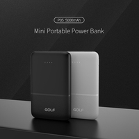 Aangepast Ontwerp Powerbank Type C Draagbare Smartphone Lithium Externe Batterij Groothandelsprijs 5000Mah Power Bank