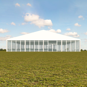 Carpa piramidal para exteriores con estructura de aluminio en forma de A, techo transparente de PVC, resistente al viento, para eventos en la playa o en el césped. - Product Image 5