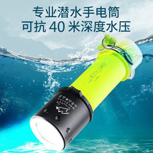 Lampe de poche de plongée Tie-Bao 18650, rechargeable, étanche, pour la plongée nocturne en haute mer, la pêche, la balade sur la plage - Product Image 2