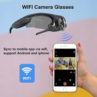 Wifi Caméra Lunettes de Soleil Sport HD 1080P Enregistrement Vidéo Lunettes DVR Eye wear avec UV400 Lentilles pour Sports de Plein Air