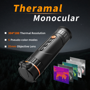 Monoculaire thermique Mk-ir-335, grossissement 4x, appareil de vision nocturne portable pour l'extérieur, résolution 384x288, magnésium Mk-ir-33 - Product Image 2