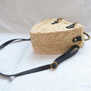 Bolso de Paja con Forma de Corazón para Mujer Joven, para el Festival de San Valentín, Vestido de Playa - Product Image 4