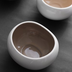 Service de table en céramique écologique d'inspiration nordique blanc de haute qualité, blanc et gris, plats principaux disponibles, prix de gros - Product Image 4