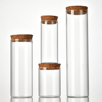 Grosir 30Ml 40Ml 50Ml 60Ml 70Ml 120Ml 150Ml Botol Tabung Kaca Kecil dengan Tutup Aluminium Botol Kecil Stoples Kosong Kecil
