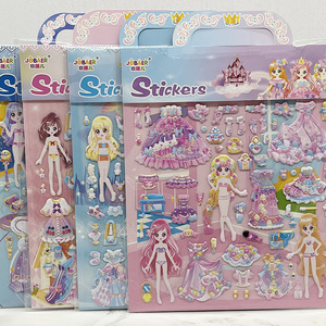 Autocollants de déguisement de princesse pour enfants, grand ensemble d'autocollants - Product Image 2