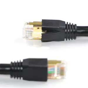 XXD Wholesale OEM Cat8 2m Network Cable 40Gbps 2000Mhz Communication RJ45 Patch Cable 26AWG Bare Copper Cat8 Ethernet Cable