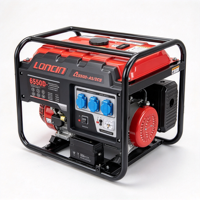 Generator Bensin LC6500D-AS/DCS 5KW 230V Fase Tunggal Tangki 25L Starter Elektrik untuk Cadangan Daya Rumah dan Bisnis
