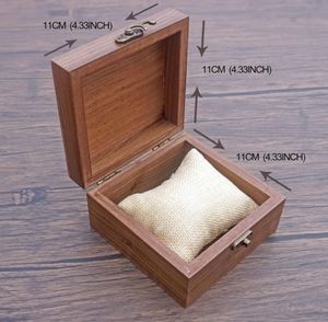 กล่องใส่นาฬิกาไม้วอลนัททรงสี่เหลี่ยมผืนผ้าทนทานออกแบบโลโก้ได้ตามต้องการทันสมัย - Product Image 2
