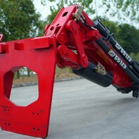 Grue à bras articulé pliable de 5 tonnes, directement de l'usine, pour chariot élévateur assorti