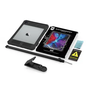 Tablet Protective Case Waterproof For IPad 7/8th 10.2 Inch Tablet Cover Case With Stand And Lanyard
