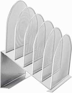 5 Section Office Desktop Document Sorter Desk <b>File</b> Holder the Mesh Collection, Inclined <b>File</b> Rack Office Desk <b>Organizer</b> - Product Image 2