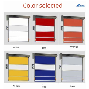 Vente directe d'usine de portes à enroulement flexibles pour les laveries automobiles, les salles blanches, l'extérieur, portes rapides en PVC imperméables - Product Image 2