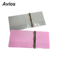 Carpeta de 3 anillas de PVC de 2/3 pulgadas tamaño carta, con impresión personalizada, archivador de documentos, carpeta de negocios de hojas sueltas