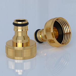 Adaptador de conexión rápida de latón con rosca interna de 1 pulgada para tubería de PVC, conector de cobre para uso con agua. - Product Image 2