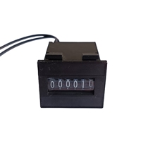 Compteur 6 bits de haute qualité Cassette fixation chiffre compteur de pièces numérique compteur compteur mécanique à 6 chiffres