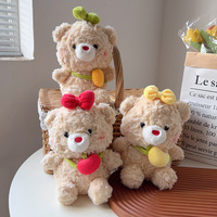 Vente directe usine : Adorable ours en peluche blanc doux de 24 cm avec cœur rouge, prix de jeu pour machine à griffes et jeux d'arcade