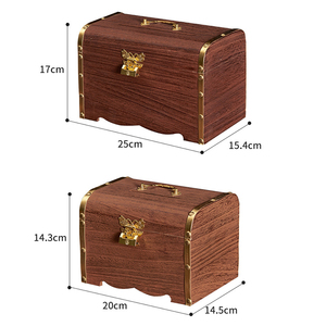 Alcancía <span class=keywords><strong>de</strong></span> Madera Maciza Pequeña Vintage, Hecha a Mano y Personalizada, <span class=keywords><strong>Caja</strong></span> <span class=keywords><strong>de</strong></span> Madera para Guardar Dinero, Decoración del Hogar - Product Image 3
