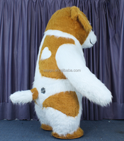 Personnages de dessins animés Anime Costume de mascotte chien gonflable géant pour adultes Halloween carnaval déguisement en vente pour adultes