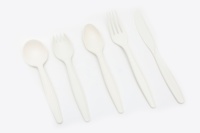 Prix de gros usine Ensemble de couverts jetables biodégradables en amidon de maïs (couteau, fourchette et cuillère)