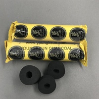 YKS 35mm Anneau Forme Charbon Magique Al Afandi Lumière Instantanée Ronde Narguilé Charbon Comprimés