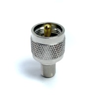 Conector hembra F a adaptador de enchufe macho UHF Conector F a conectores de cable coaxial RF coaxial SO-239 de A