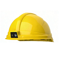 Casco de Seguridad Inteligente OEM para Trabajadores de la Construcción con Rastreo GPRS, Alarma Impermeable y Material Plástico