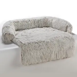 HRP PET Dog Bed lungo peluche calmante Pet Bed comodo tappetino lavabile in pelliccia sintetica con supporto antiscivolo