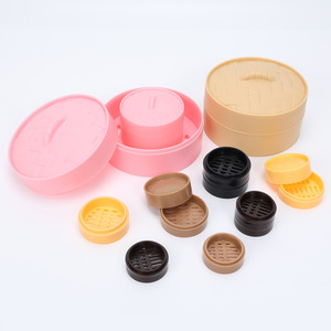 ABS plastic simulated steamer, decompression bun packaging steamer, DIY playhouse <b>mini</b> kitchen steamer prop - Product Image 5