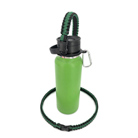 Accessoire de bouteille d'eau de haute qualité 550 lanière de main de poignée de paracord pour le camping